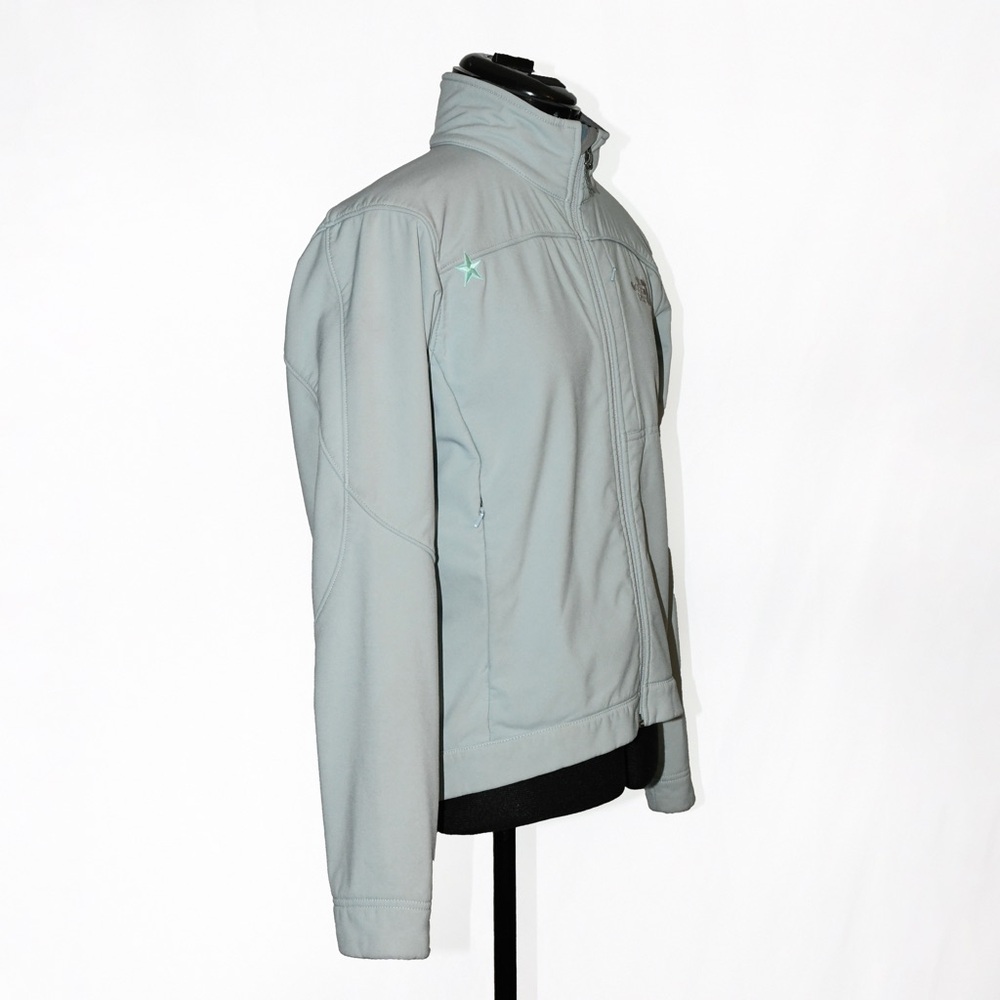 North Face Fleece Jacket Ice Blue View 4